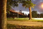 Abendstimmung - Queens Bridge in New York